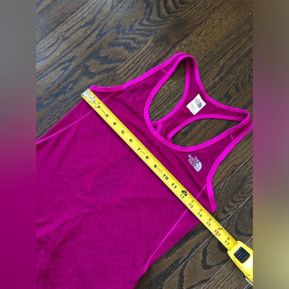 The North Face Women’s S Magenta Mesh Racerback Tank w/Drawstring Waistband - Picture 7 of 11